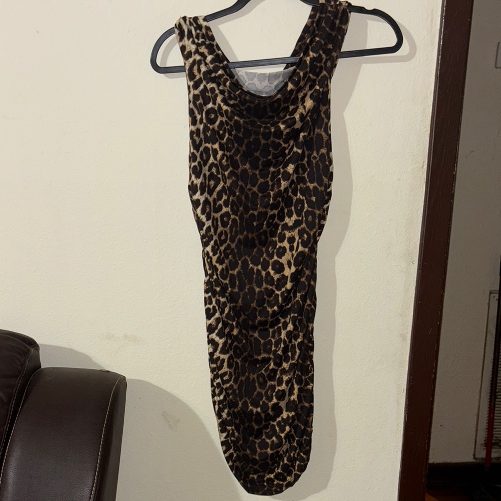 SHEIN Leopard Print Mini Dress
